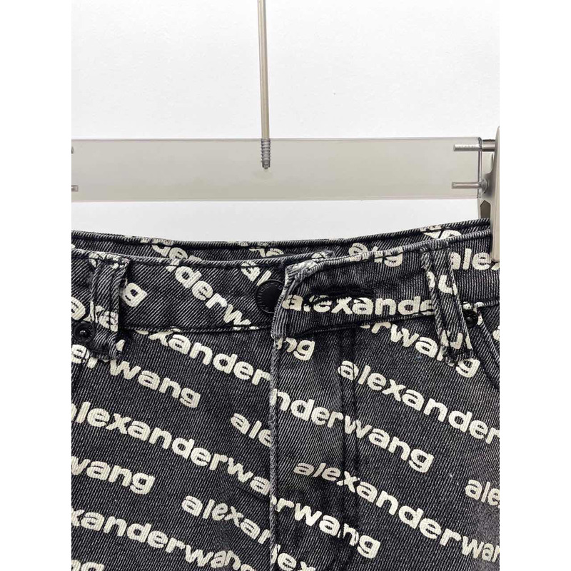 Alexander Wang Logo Shorts Black