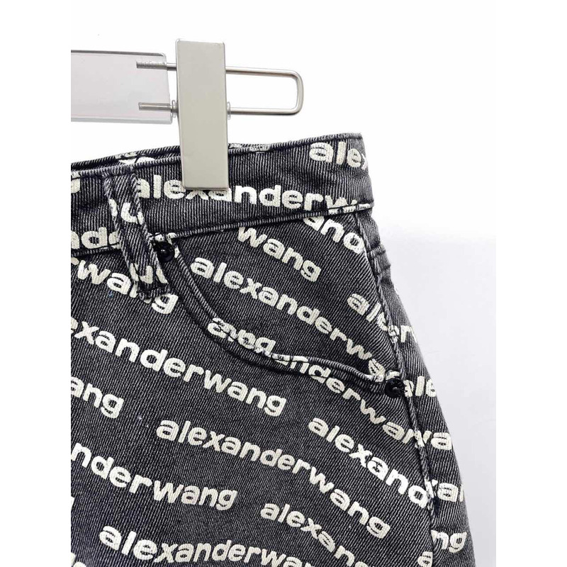 Alexander Wang Logo Shorts Black