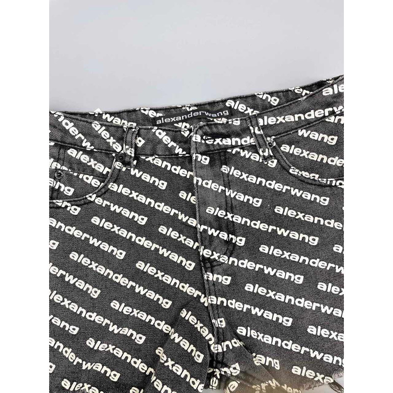 Alexander Wang Logo Shorts Black