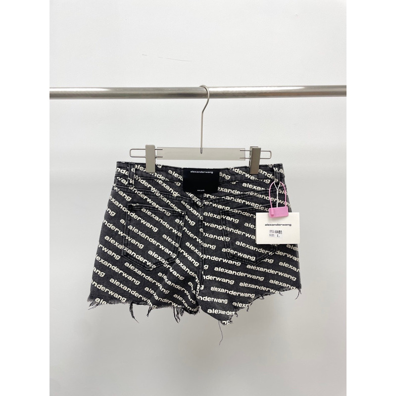 Alexander Wang Logo Shorts Black