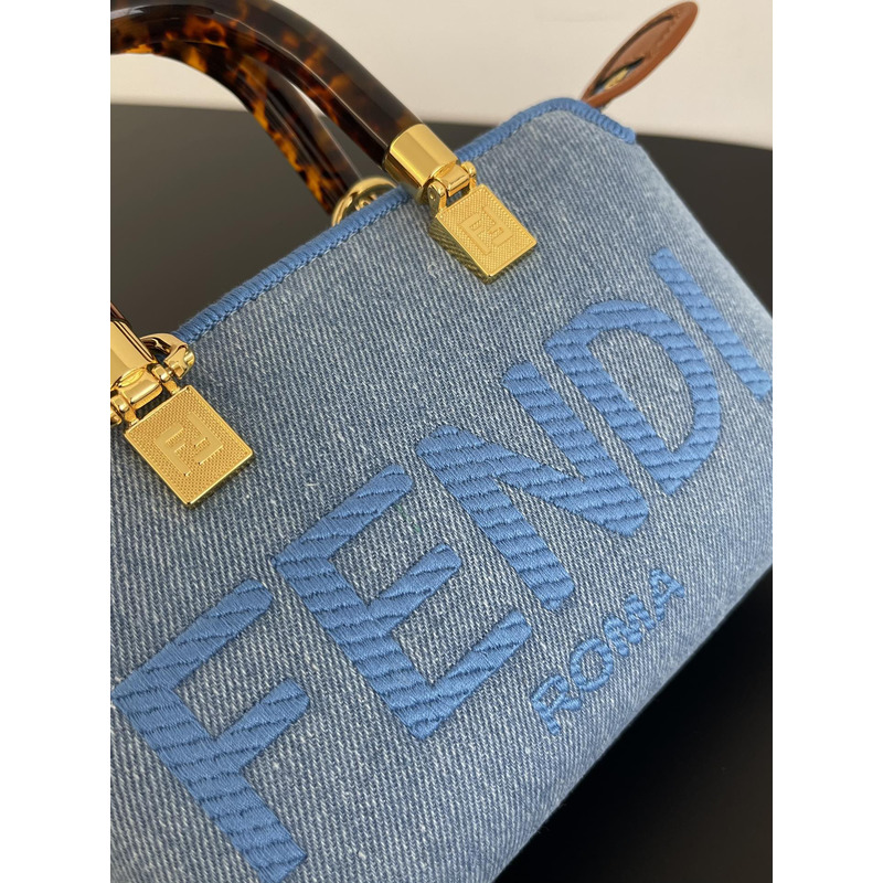 F**di mini style by the way small fit bag denim blue