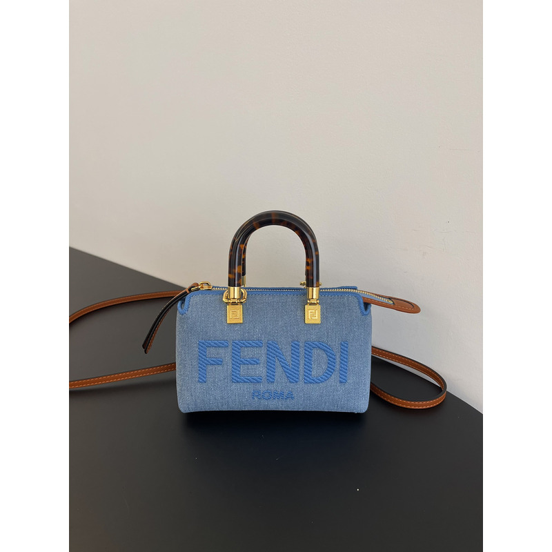 F**di mini style by the way small fit bag denim blue