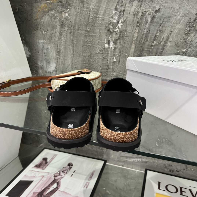 D*or x birkenstock tokio mule black nubuck calfskin