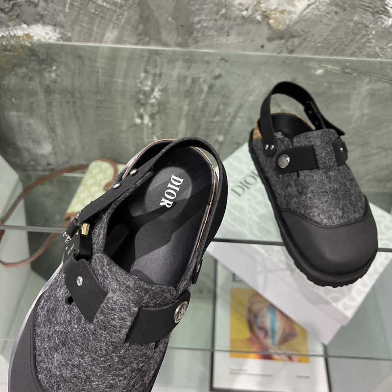 D*or x birkenstock tokio mule black nubuck calfskin