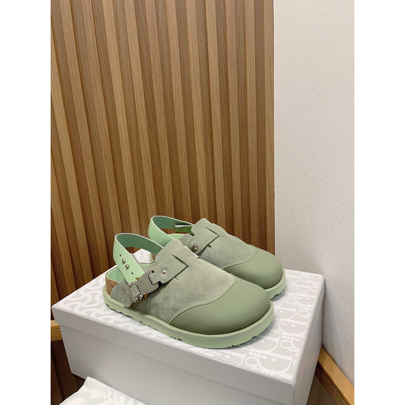 D*or x birkenstock tokio mule green nubuck calfskin