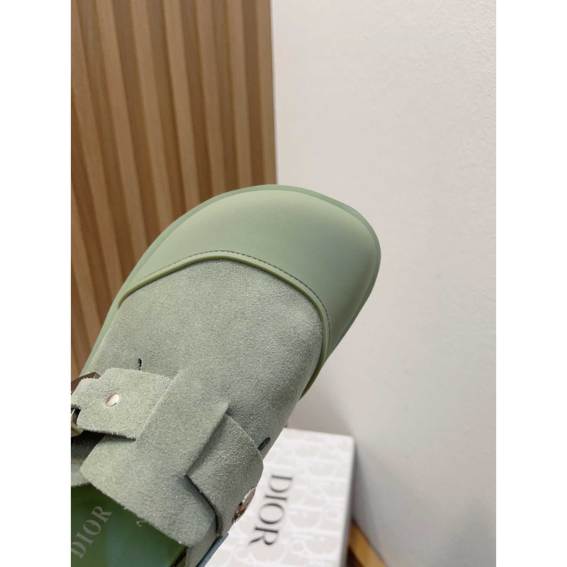 D*or x birkenstock tokio mule green nubuck calfskin