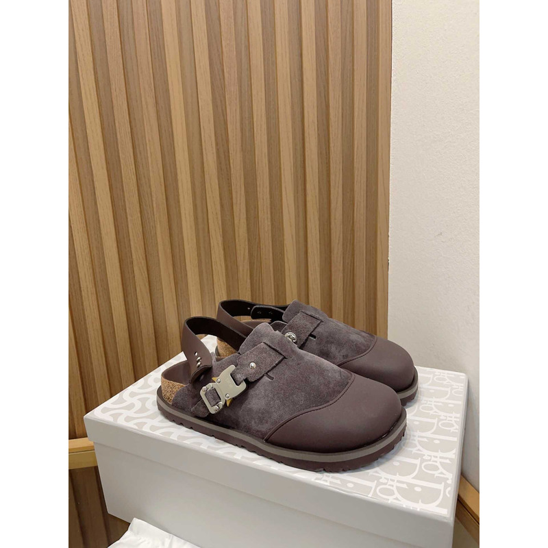 D*or x birkenstock tokio mule coffee nubuck calfskin