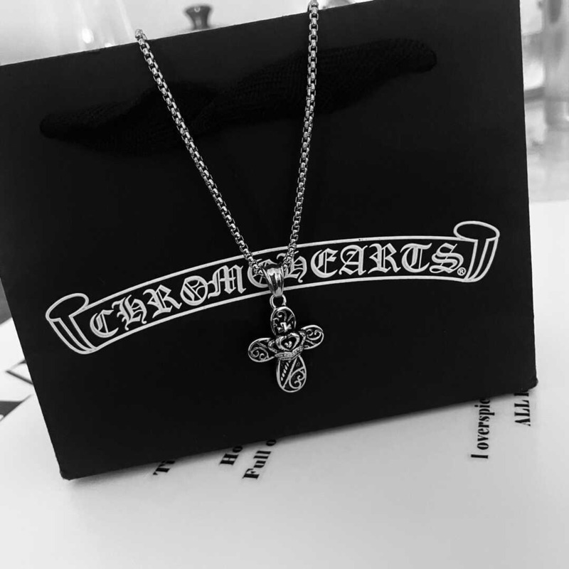 Chrome Heart Love Cross Necklace