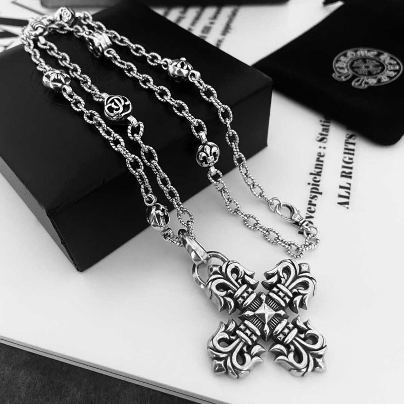 Chrome Heart Short Cross Necklace