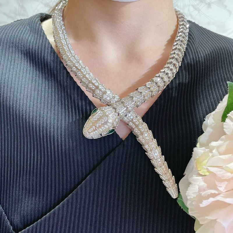 B*l*ai serpenti diamond necklace