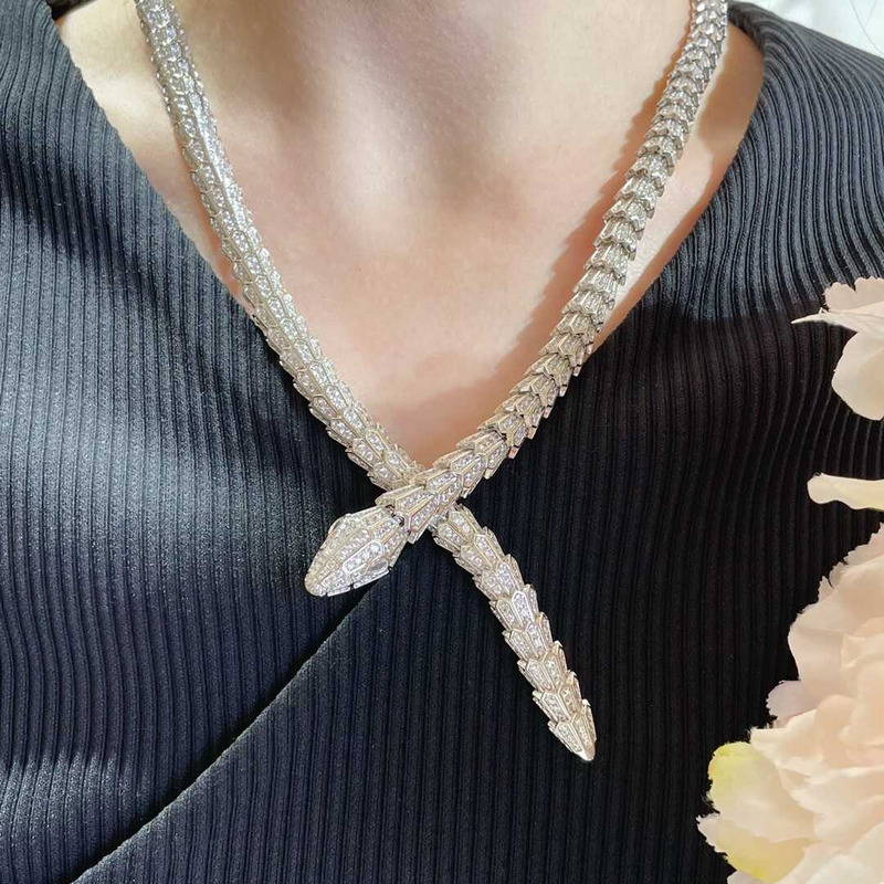 B*l*ai serpenti diamond necklace