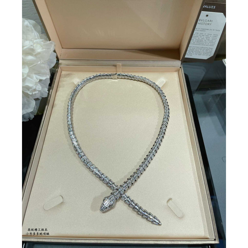 B*l*ai serpenti diamond necklace