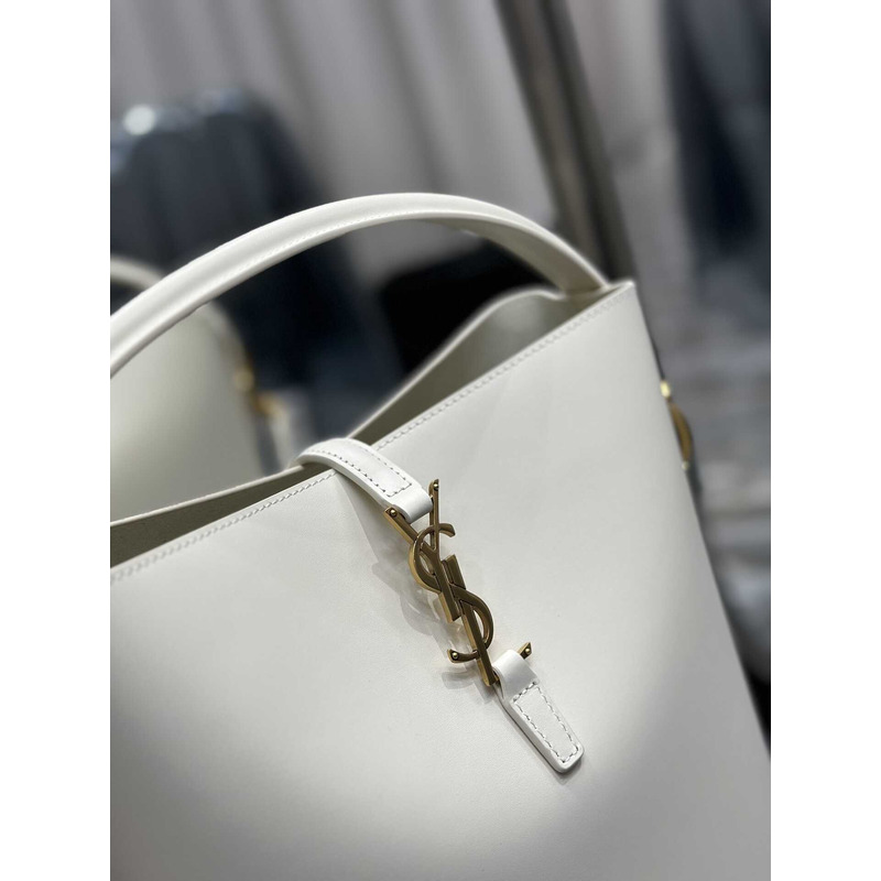 Saint Laurent Le 37 Bucket Bag In White