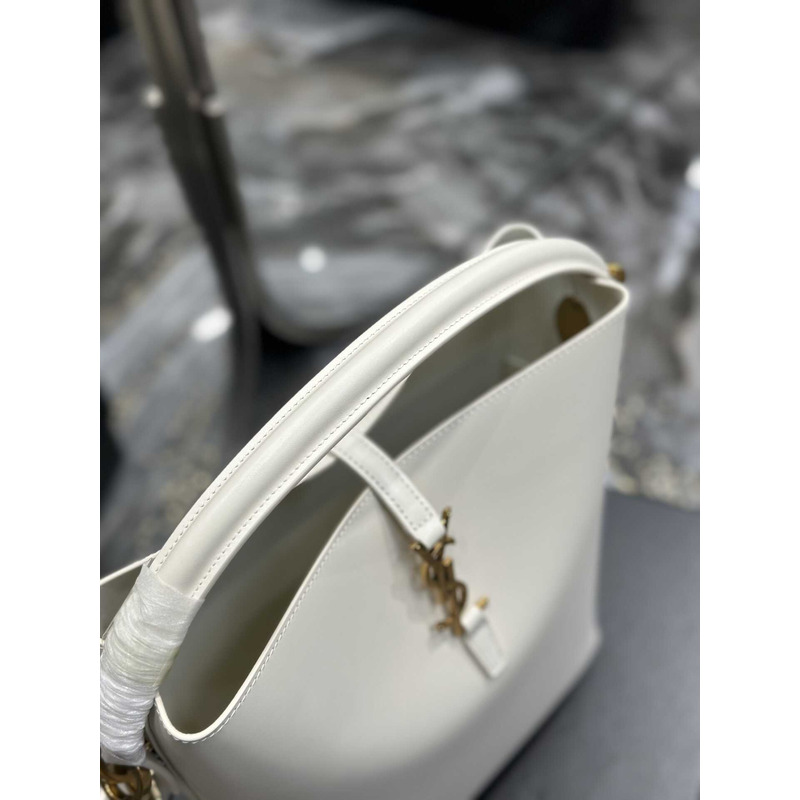 Saint Laurent Le 37 Bucket Bag In White