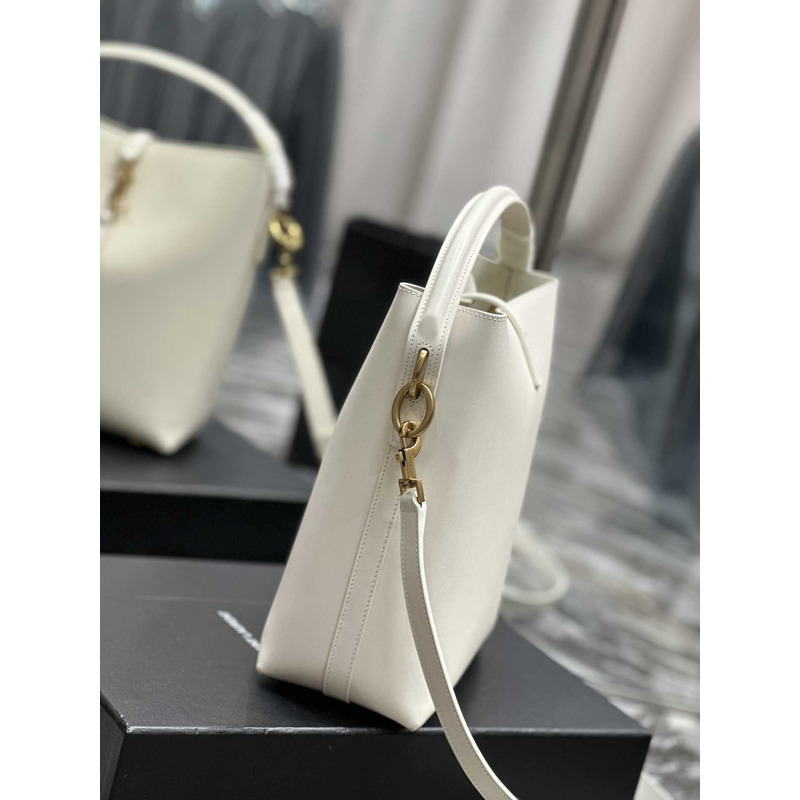 Saint Laurent Le 37 Bucket Bag In White