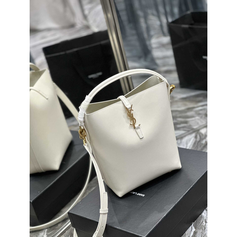 Saint Laurent Le 37 Bucket Bag In White