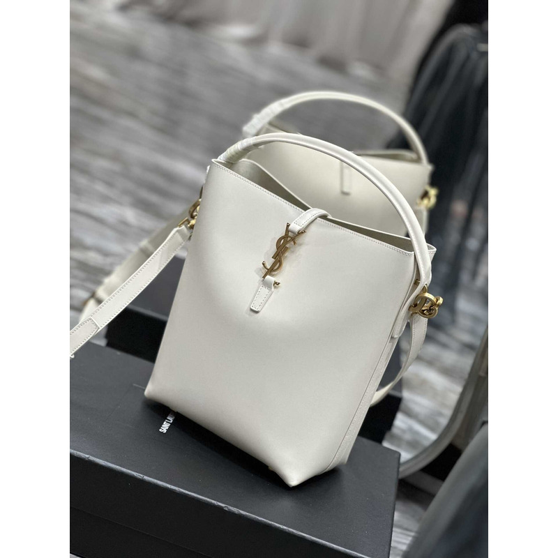 Saint Laurent Le 37 Bucket Bag In White