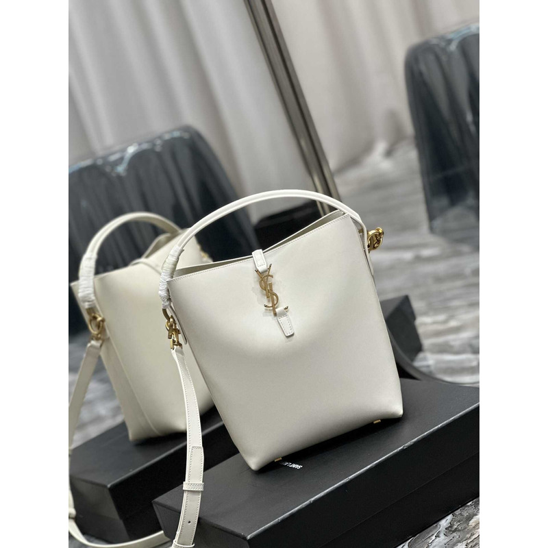 Saint Laurent Le 37 Bucket Bag In White