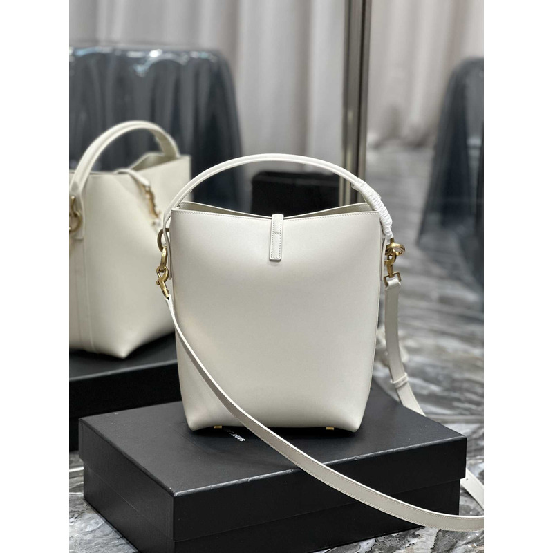 Saint Laurent Le 37 Bucket Bag In White