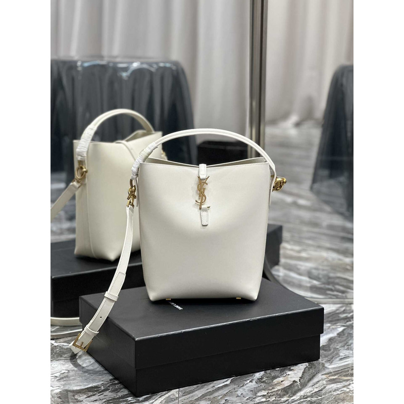 Saint Laurent Le 37 Bucket Bag In White