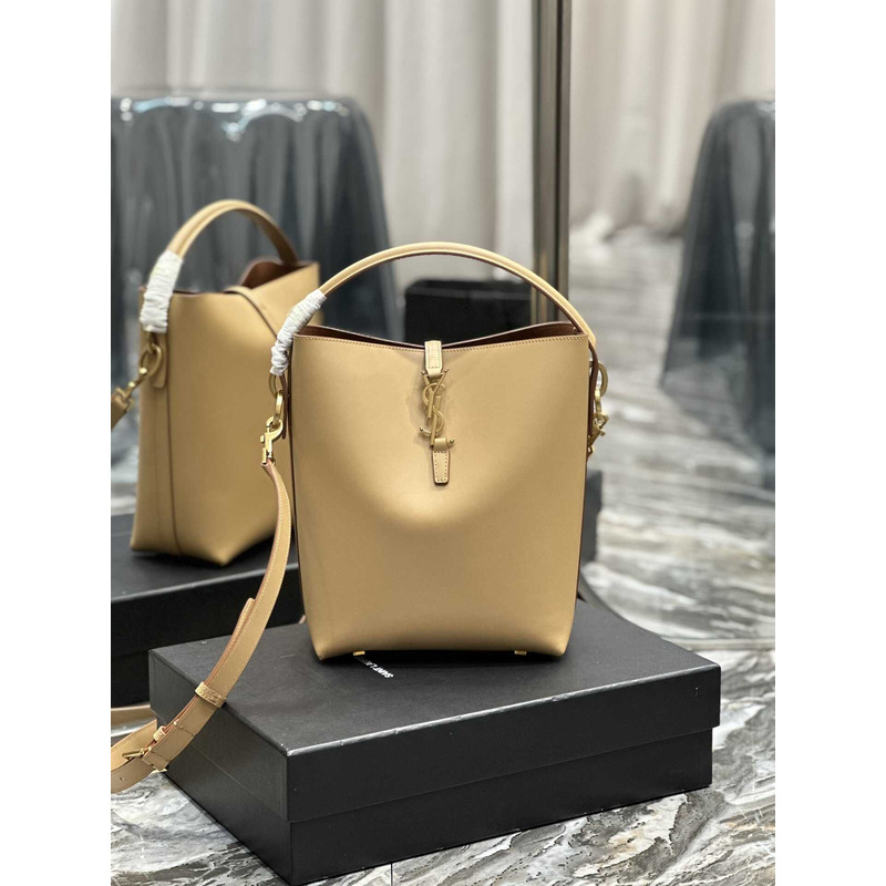 Saint Laurent Le 37 Bucket Bag In Beige