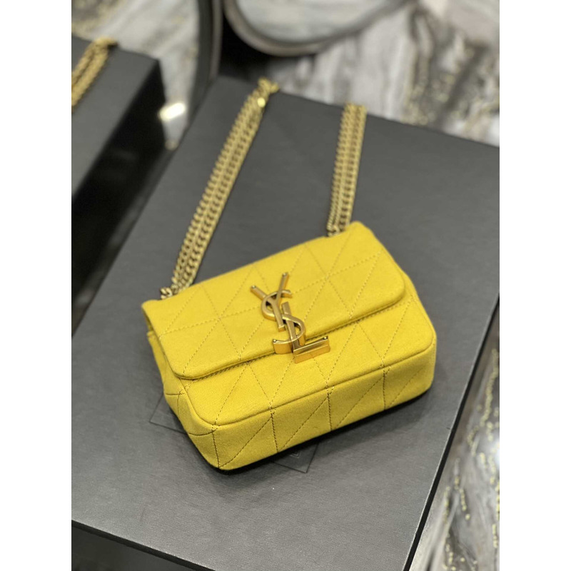 Saint Laurent Jamie Small Shoulder Bag Yellow