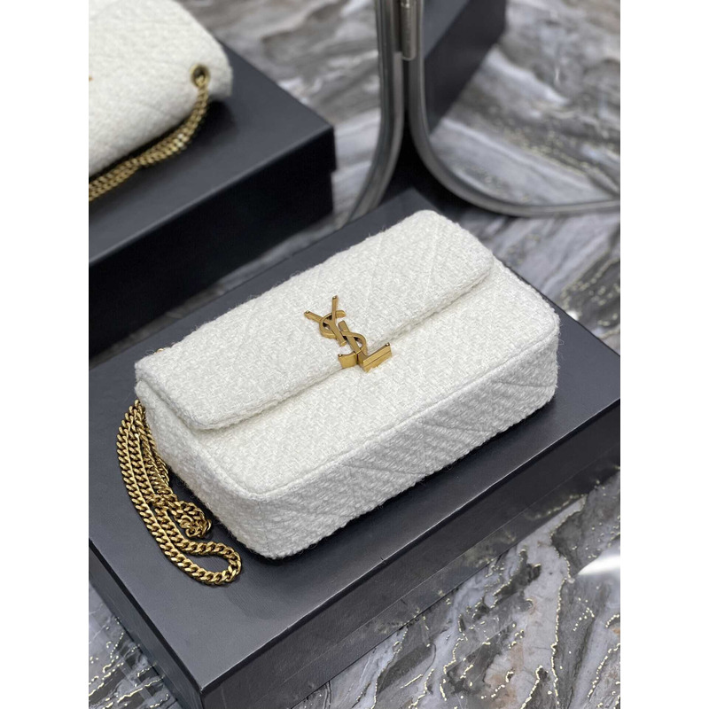 Saint Laurent Jamie Medium Shoulder Bag White