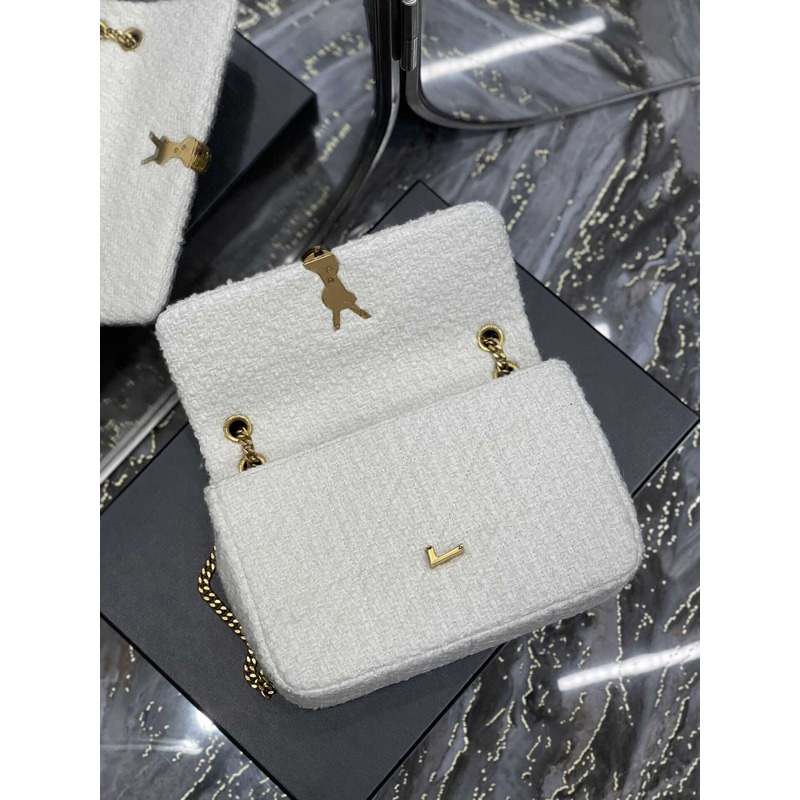 Saint Laurent Jamie Medium Shoulder Bag White