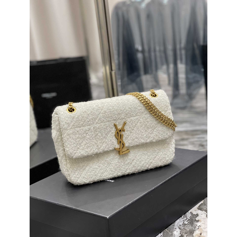 Saint Laurent Jamie Medium Shoulder Bag White