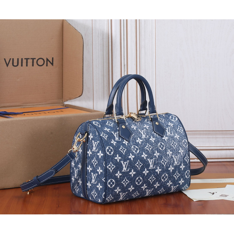 l**is V*t*n speedy 25 denim bag