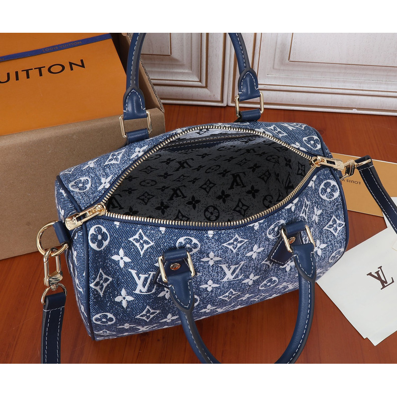 l**is V*t*n speedy 25 denim bag