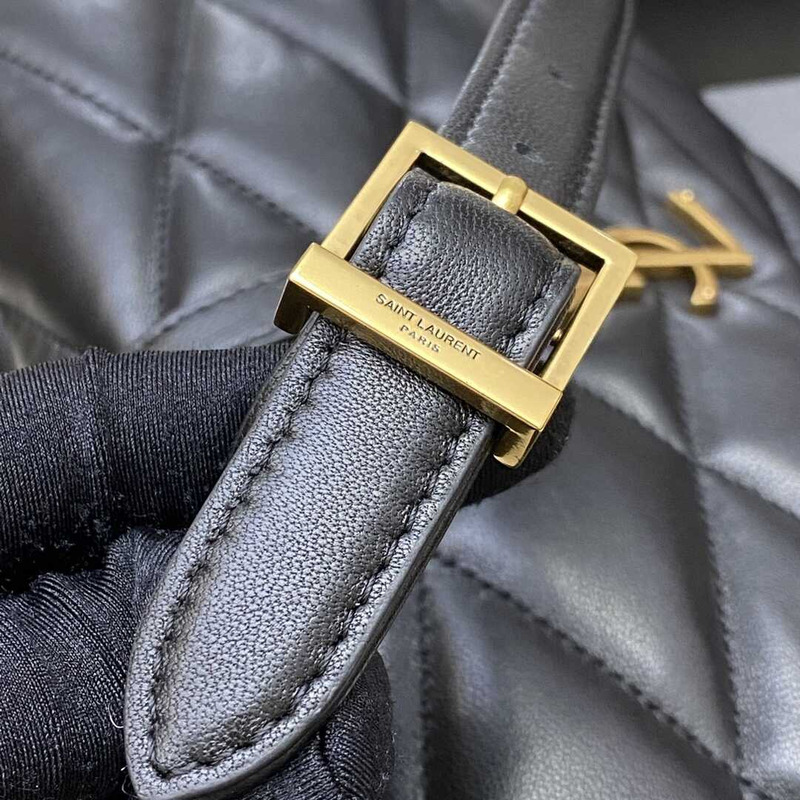 Saint Laurent Le 57 Shoulder Bag In Quilted Lambskin Black