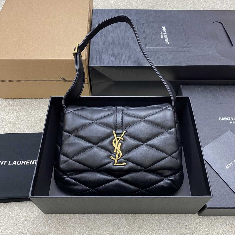 Saint Laurent Le 57 Shoulder Bag In Quilted Lambskin Black