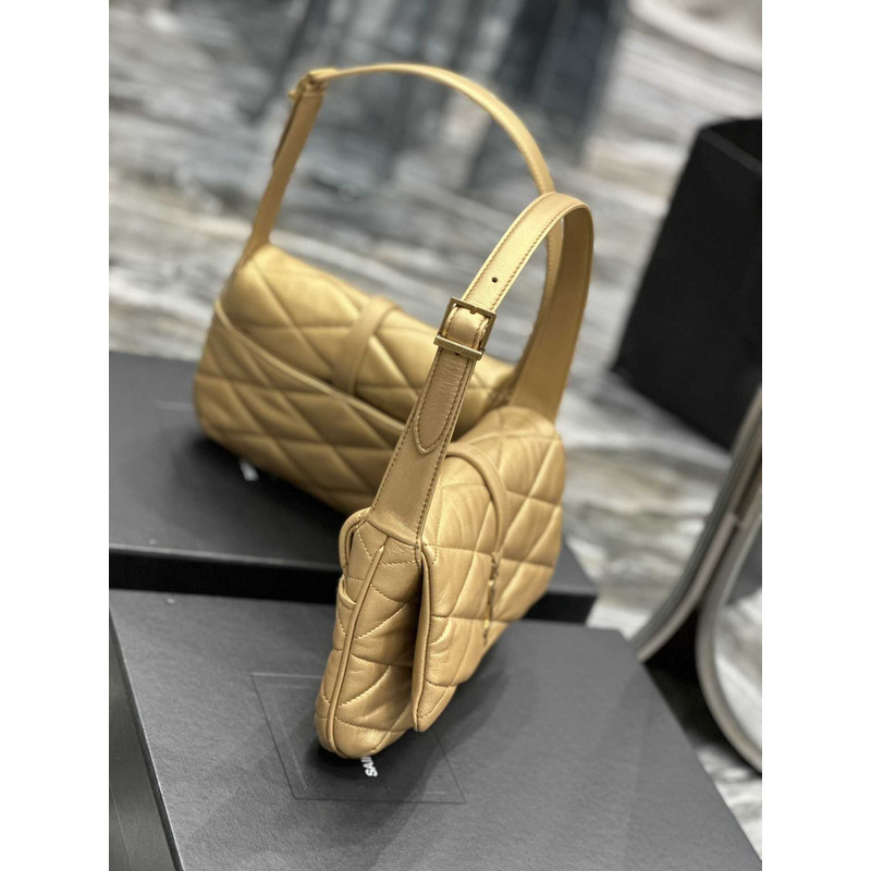 Saint Laurent Le 57 Shoulder Bag In Quilted Lambskin Gold