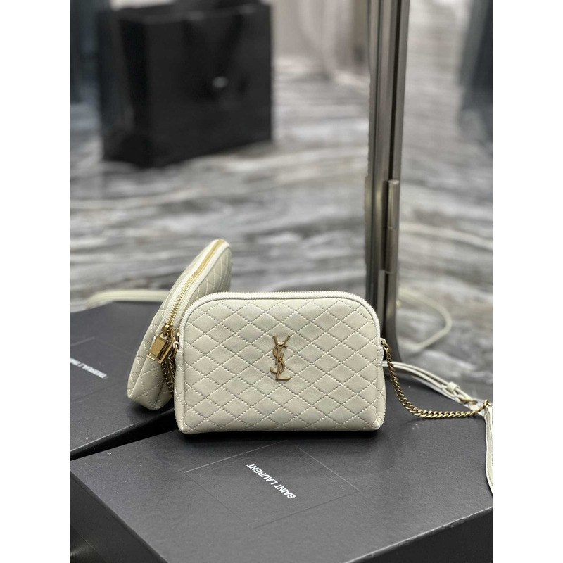 Saint Laurent Gaby Chain Bag White