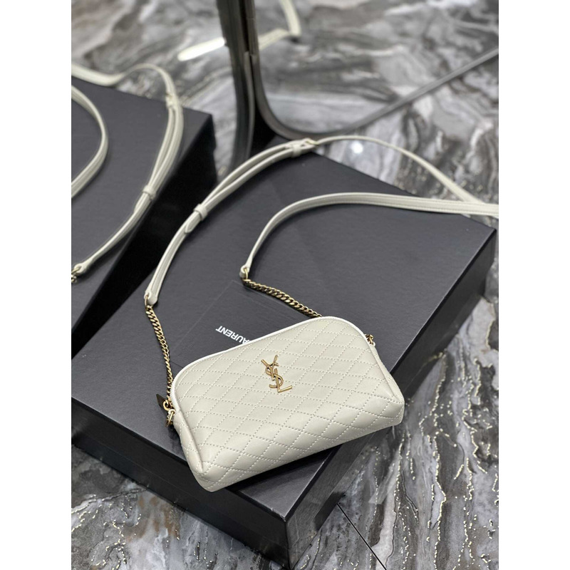 Saint Laurent Gaby Chain Bag White