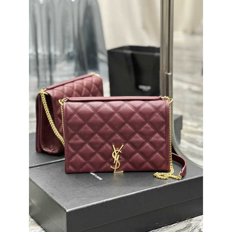 Saint Laurent Becky Shoulder Bag Red