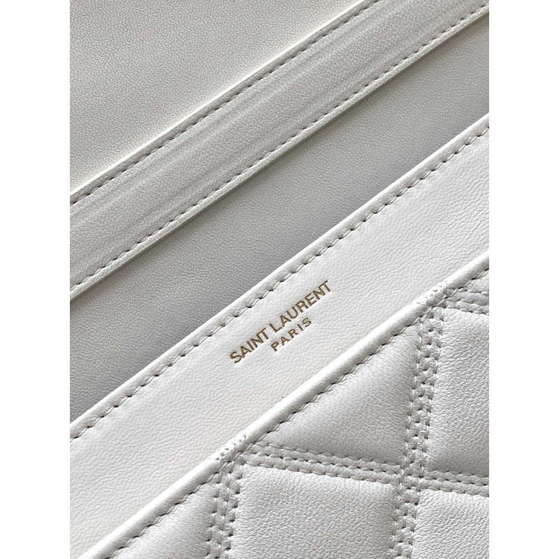 Saint Laurent Becky Shoulder Bag White