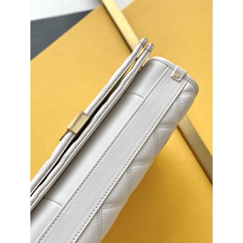 Saint Laurent Becky Shoulder Bag White