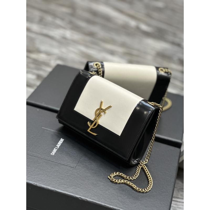 Saint Laurent Kate Small Bag In Smooth And Shiny Leather