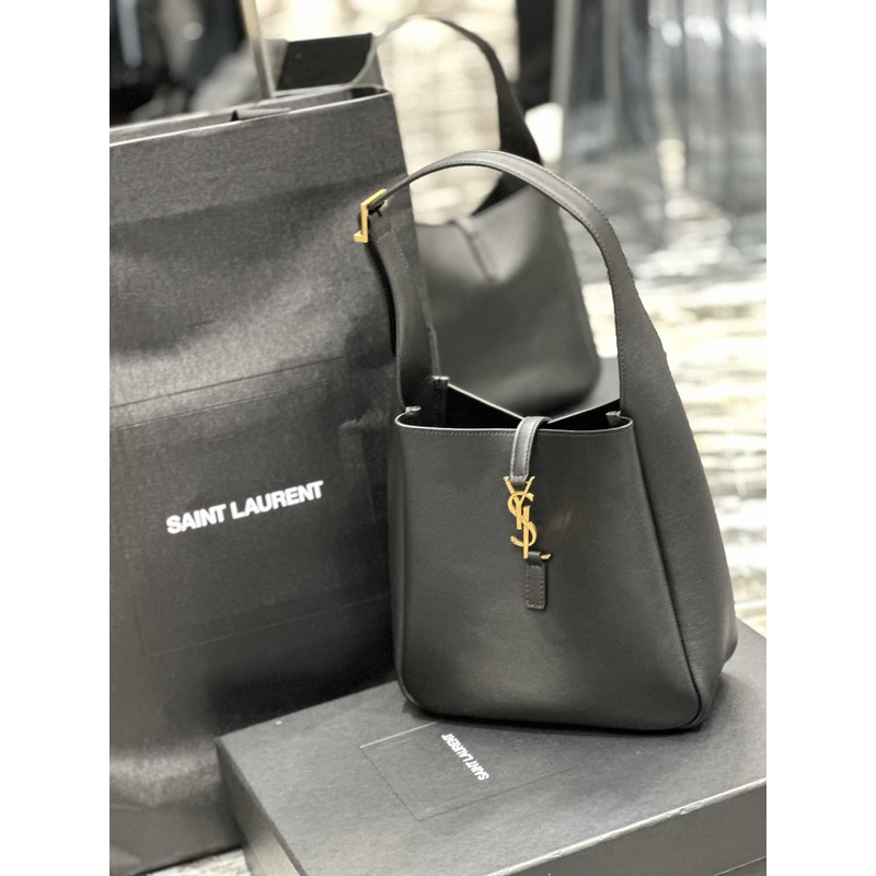 Saint Laurent Le5a7 Hobo Bag Small Black