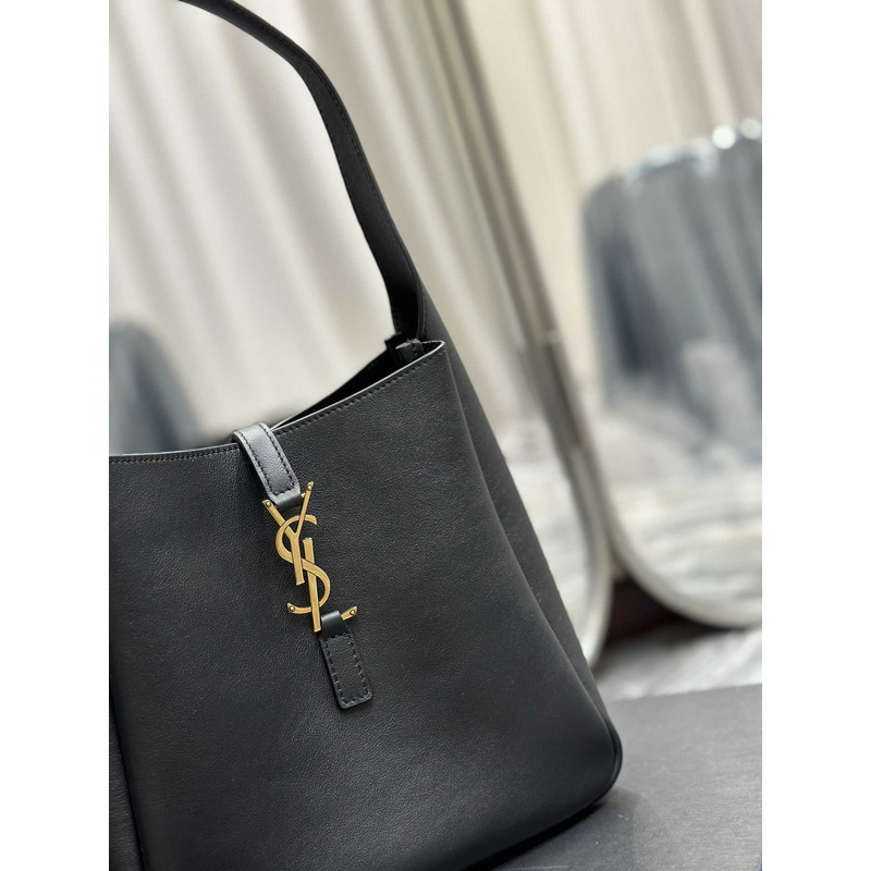 Saint Laurent Le5a7 Hobo Bag Small Black