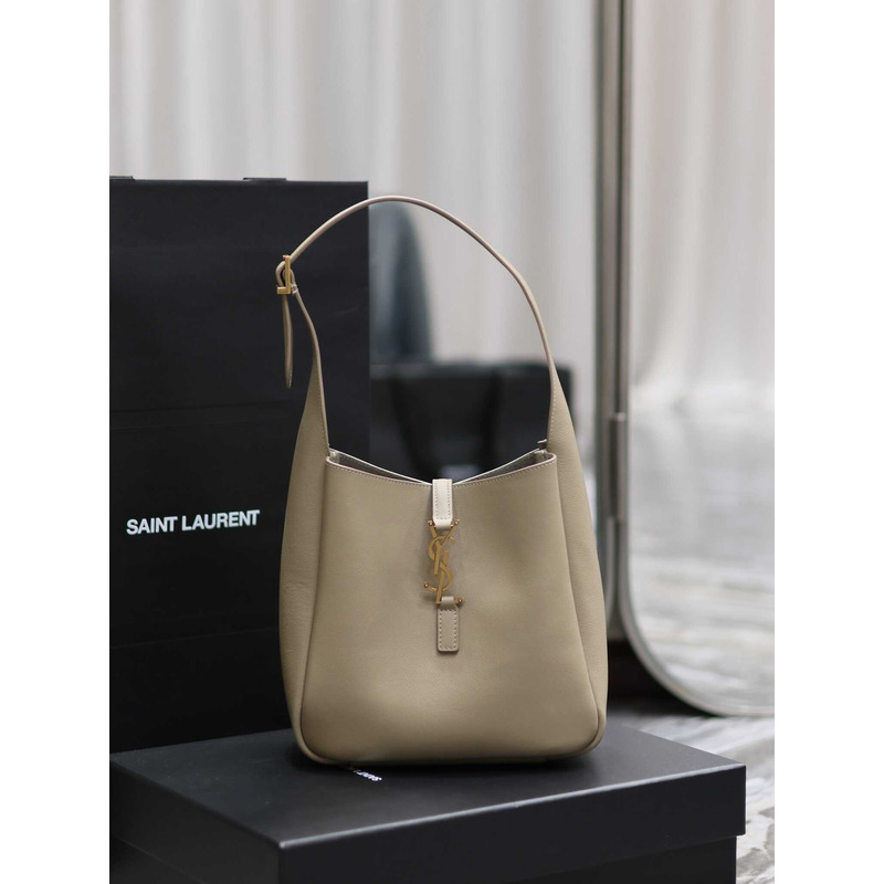 Saint Laurent Le5a7 Hobo Bag Small Brown