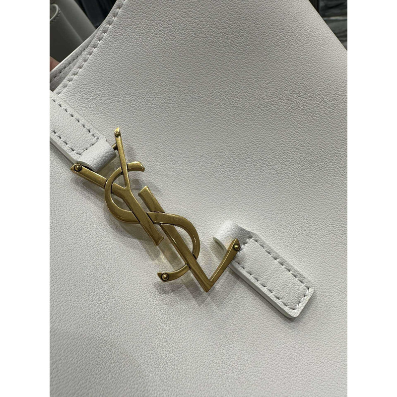 Saint Laurent Le5a7 Hobo Bag Small White