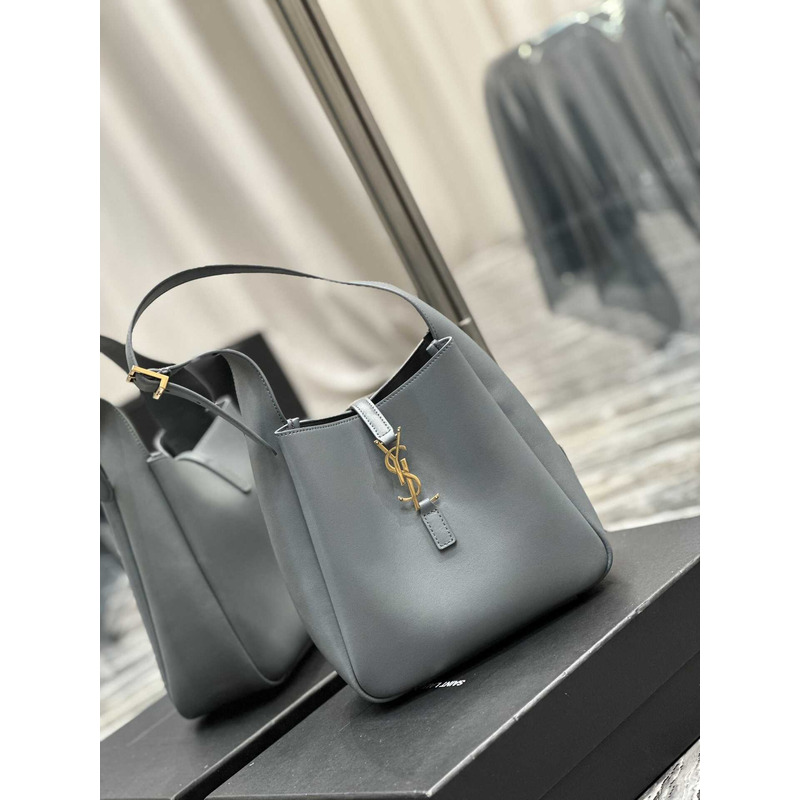 Saint Laurent Le5a7 Hobo Bag Small Blue