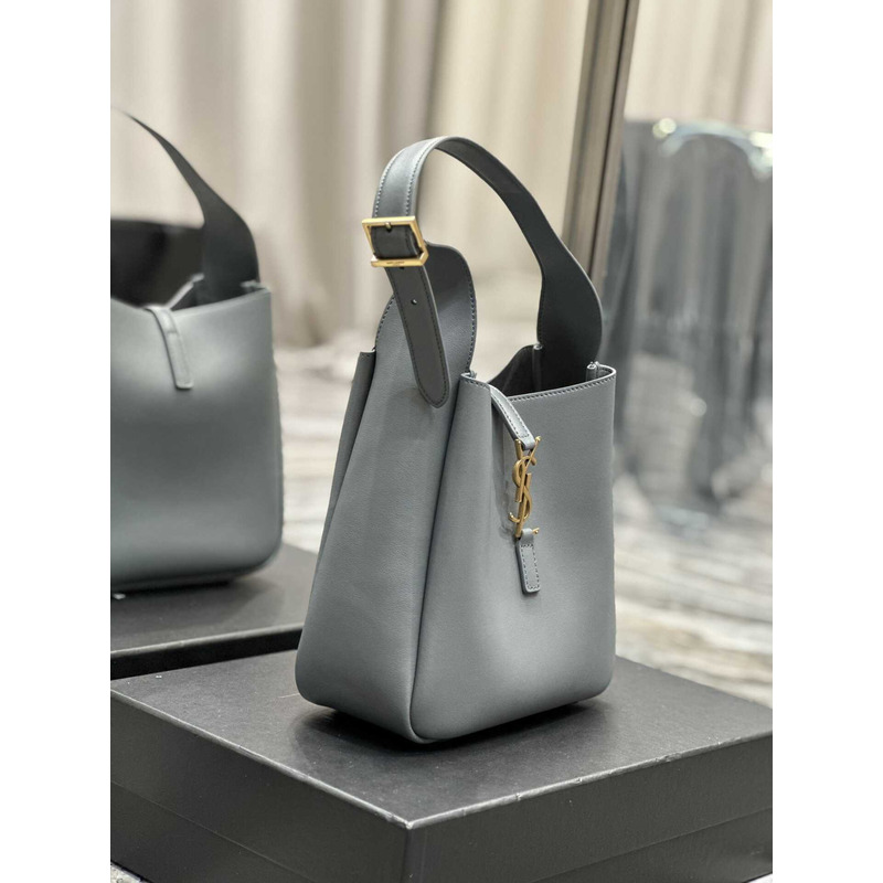 Saint Laurent Le5a7 Hobo Bag Small Blue