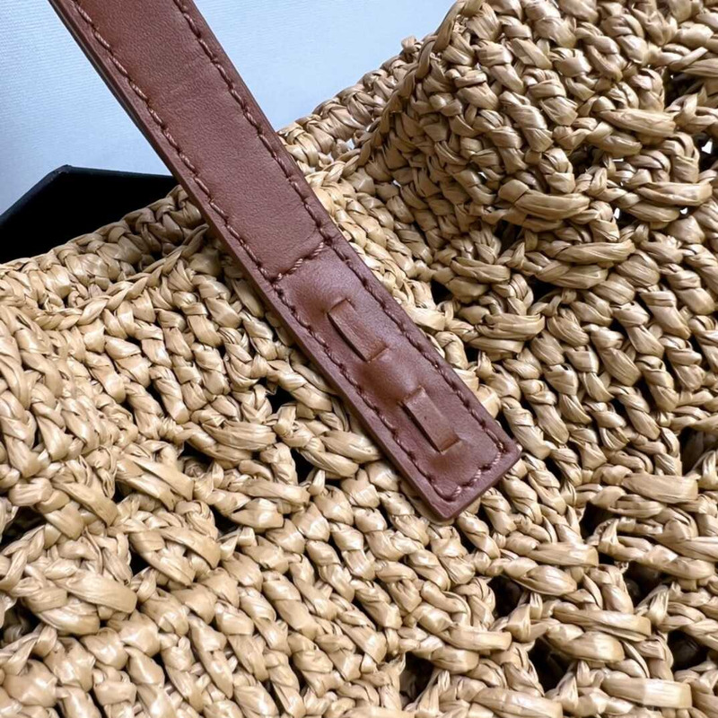 Saint Laurent Beige Small Panier Tote