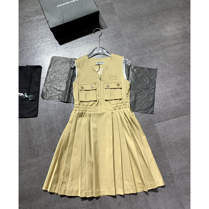 Miu Miu Women\''s Dress Beige