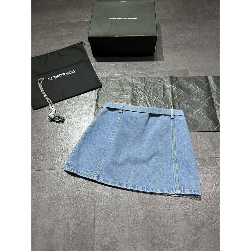 Miu Miu Short Skirt Denim Blue