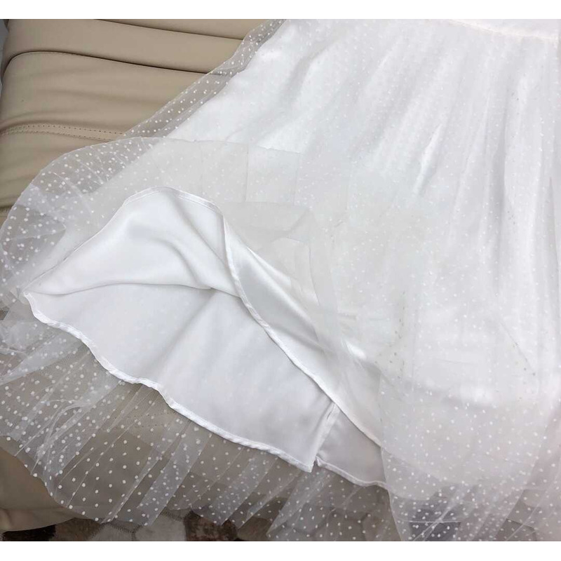 D*or midi tulle skirt white